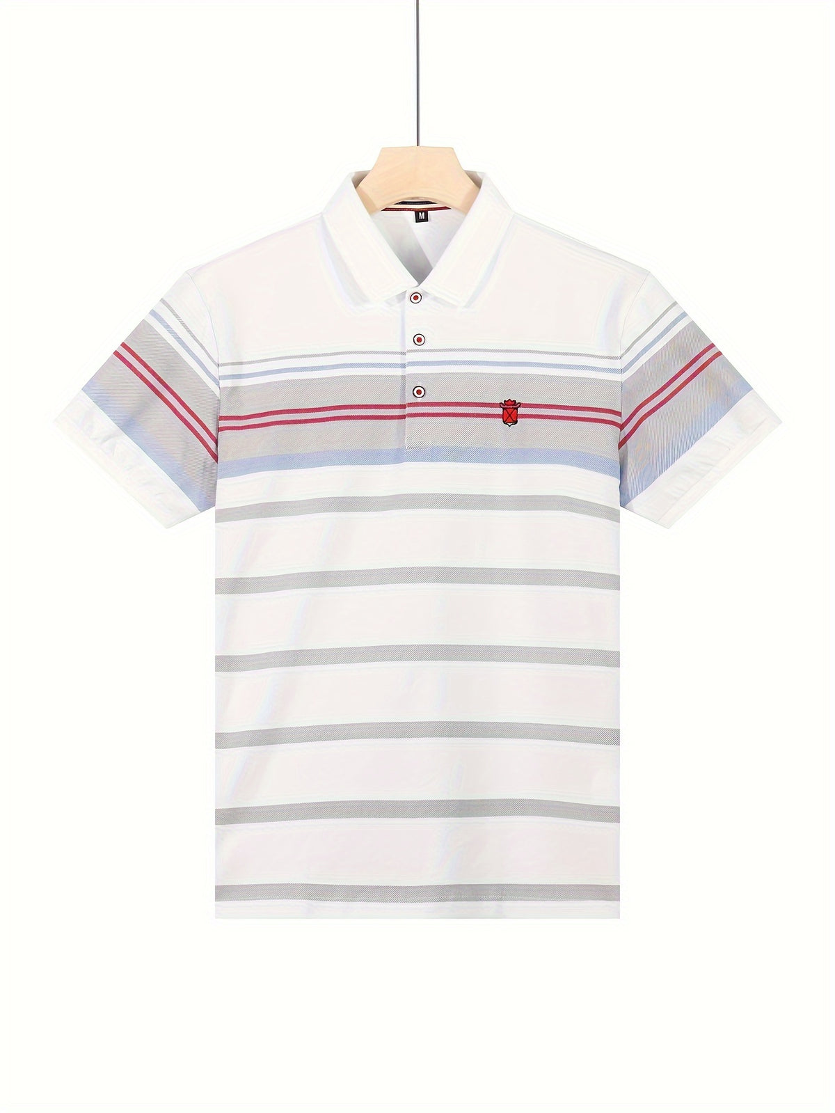 Camisa Gola Polo Masculina De Algodão  Listrada