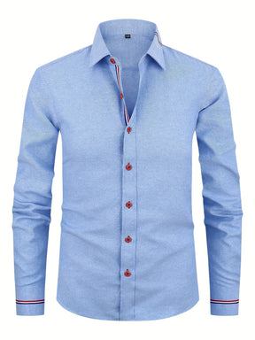 Camisa Masculina Casual E Formal Elegante Confortável Tecido Altamente Reforçado