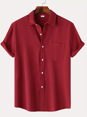 Camisa Masculina Manga Curta De Linho Ideal Para o Verão