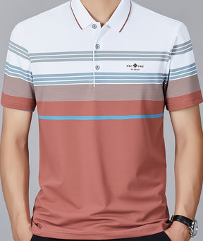 Camisa Masculina Casual  Atla Qualidade Com Listra No Peito