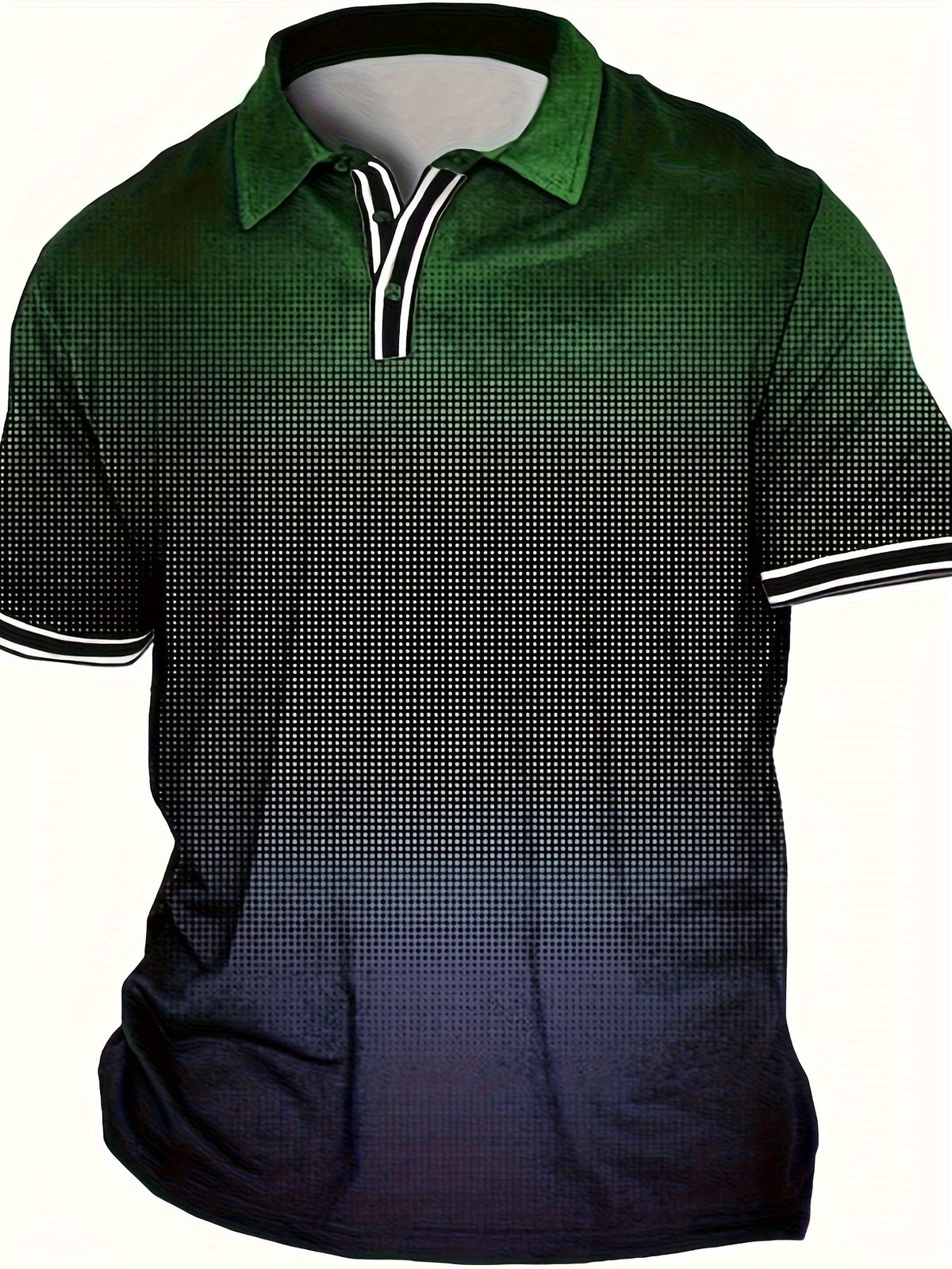 Camisa Masculina casual Gola Polo Estampa Degradê Em Cores