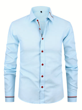 Camisa Masculina Casual E Formal Elegante Confortável Tecido Altamente Reforçado