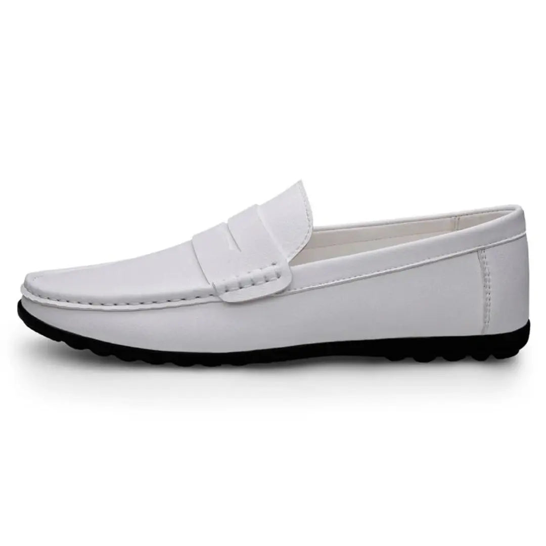 Sapato Mocassim Masculino Branco Modelo Elegance