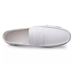 Sapato Mocassim Masculino Branco Modelo Elegance