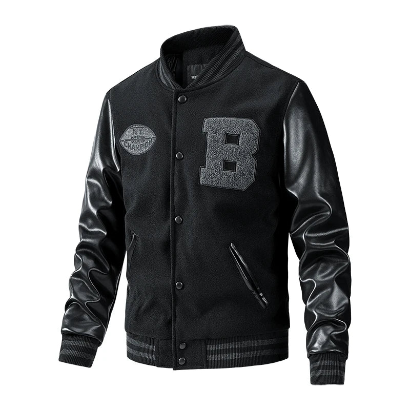 Jaqueta Casual Masculina de Inverno Beisebol