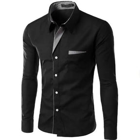 Camisa Formal Masculina  Manga Longa  Para Trabalho Negócios