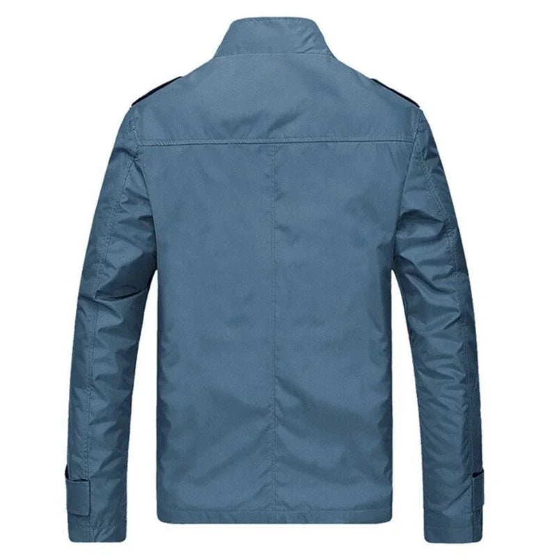 Jaqueta Bomber Casual de Luxo Masculina para Inverno