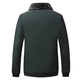 Jaqueta Grossa Masculina de Luxo Acolchoada para Inverno Terrazo