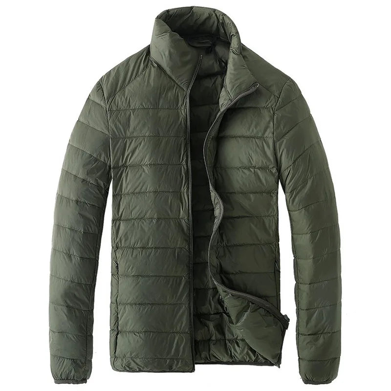 Jaqueta Puffer Masculina Gola Alta para Inverno Terrazo