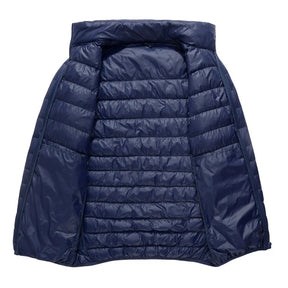 Jaqueta Puffer Masculina Gola Alta para Inverno Terrazo