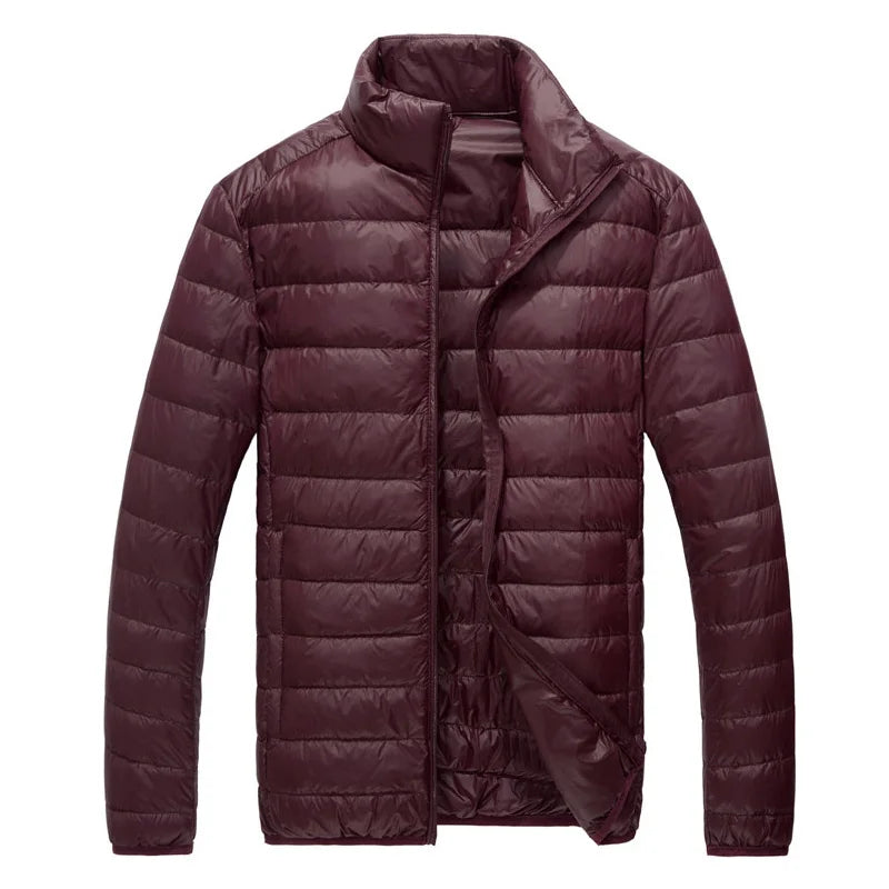 Jaqueta Puffer Masculina Gola Alta para Inverno Terrazo