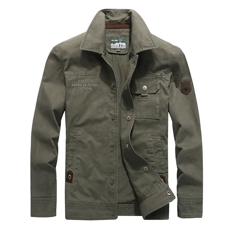 Jaqueta Militar Masculina de Algodão para Inverno Terrazo