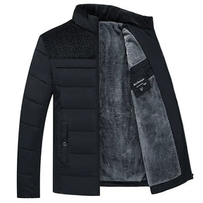 Jaqueta Parker Masculina Peluciada de Inverno Terrazo