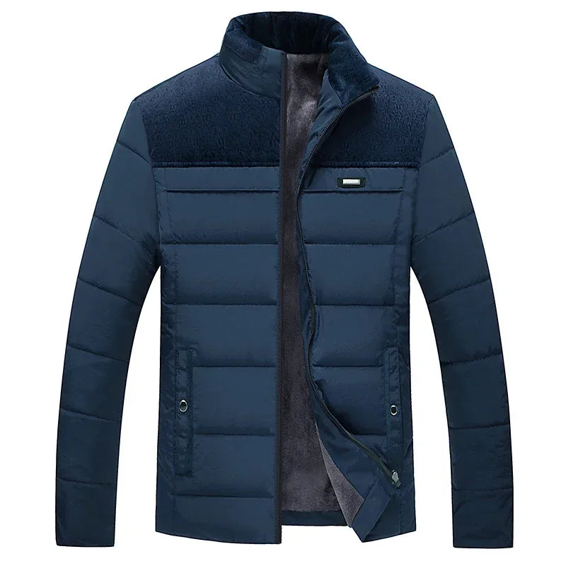 Jaqueta Parker Masculina Peluciada de Inverno Terrazo