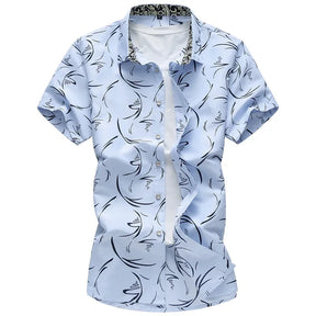 Camisa Masculina Manga Curta Estampada