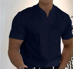 Camisa Masculina Polo Casual Gola Em Decote