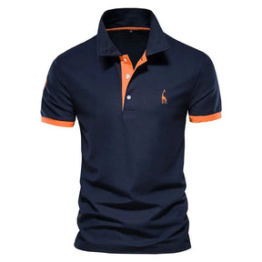 Camisa Masculina Polo Casual Esportiva Para Dia á Dia  Manga Curta Estampa De Girafa