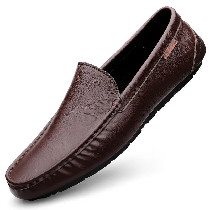 Sapato Mocassim Masculino Marrom Modelo Leon