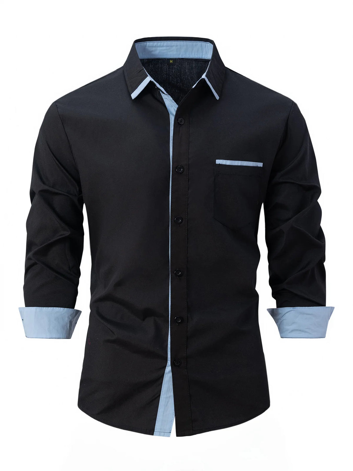 Camisa Masculina Casual Social Formal Ideal Para Eventos Trabalho Manga Comprida Com Bolso