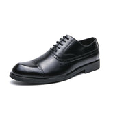 Sapato Social Masculino Preto Brogue Boss