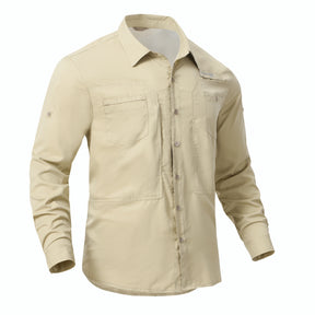 Camisa Masculina Casual Esporte Pesca Mangas Compridas