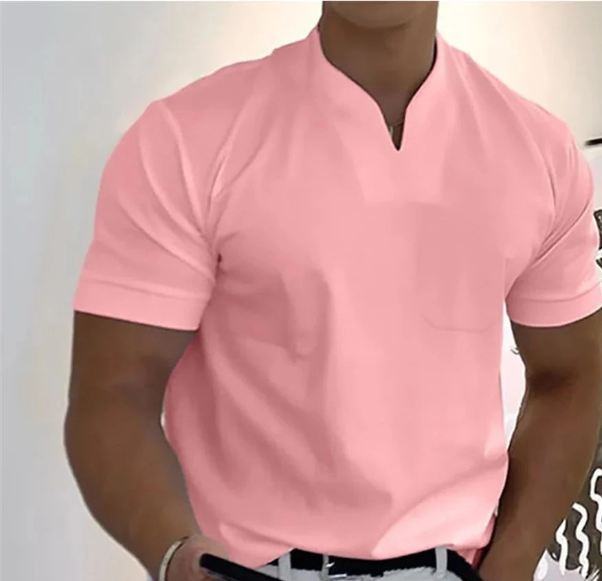 Camisa Masculina Polo Casual Gola Em Decote