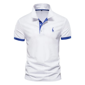 Camisa Masculina Polo Casual Esportiva Para Dia á Dia  Manga Curta Estampa De Girafa