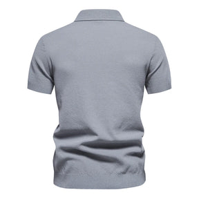 Camisa Gola Polo Masculina Cinza