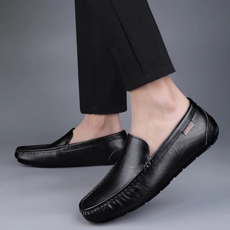 Sapato Mocassim Masculino Preto Modelo Leon