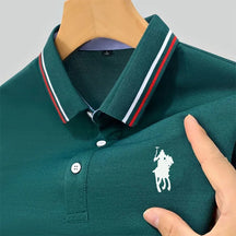 Camisa Masculina Polo Casual Simples Manga Curta