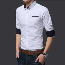 Camisa Masculina Social casual Dia à Dia 3/4