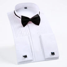 Camisa Masculina Formal Com Gravata Borboleta Festas