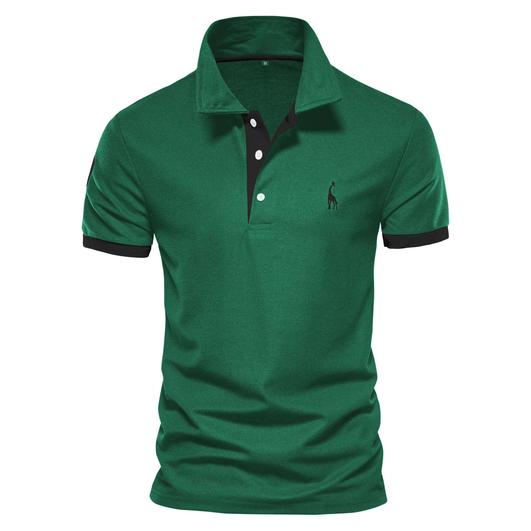 Camisa Masculina Polo Casual Esportiva Para Dia á Dia  Manga Curta Estampa De Girafa