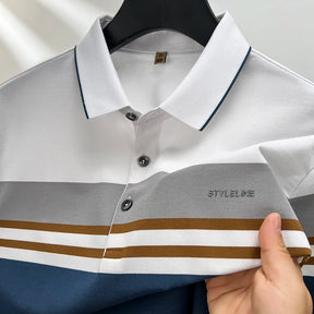 Camisa Listrada Masculina Polo Casual confortável