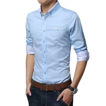 Camisa Masculina Social casual Dia à Dia 3/4