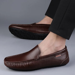 Sapato Mocassim Masculino Marrom Modelo Leon