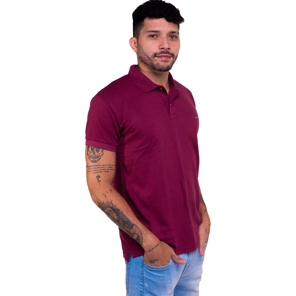 Camisa Masculina Polo Casual De Qualidade Manga Curta