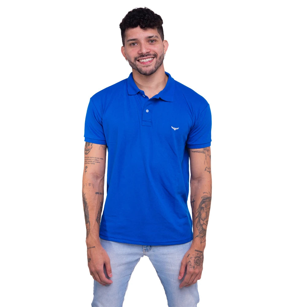 Camisa Masculina Polo Casual De Qualidade Manga Curta