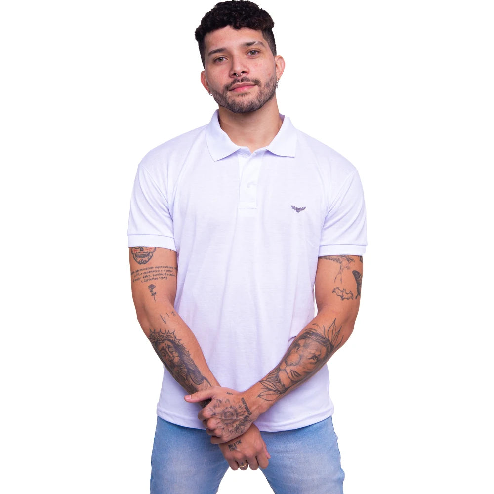 Camisa Masculina Polo Casual De Qualidade Manga Curta