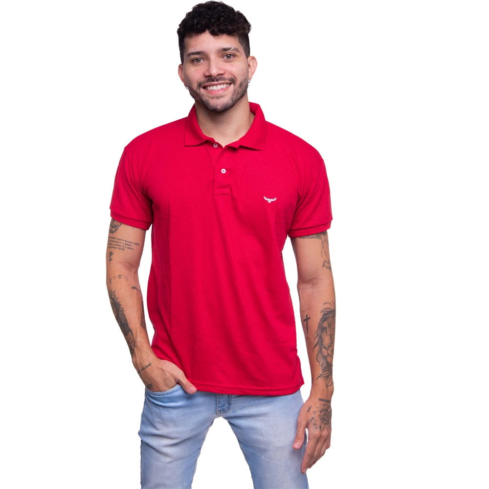 Camisa Masculina Polo Casual De Qualidade Manga Curta