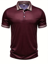 Camisa Masculina Polo Com Listras Nos Braços E gola