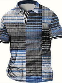 Camisa Masculina Gola Polo Com Misturas De Cores