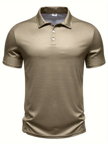 Camisa Masculina Casual Ideal Para Esportes Dia á Dia Gola Polo Listrada