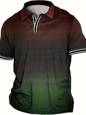 Camisa Masculina casual Gola Polo Estampa Degradê Em Cores