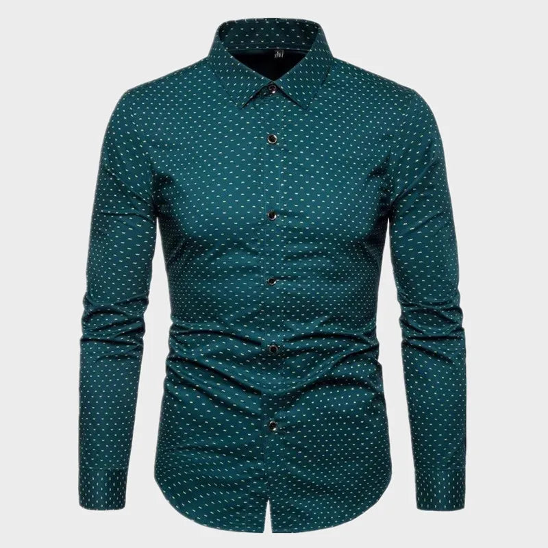 Camisa Masculina casual Social Com Estampas  Manga Comprida