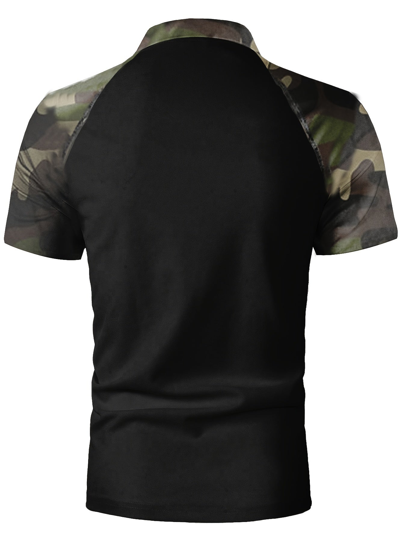 Camisa Masculina Camuflada  Manga Curta Gola Polo