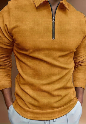 Camisa Masculina Estilosa  Polo Com Zíper