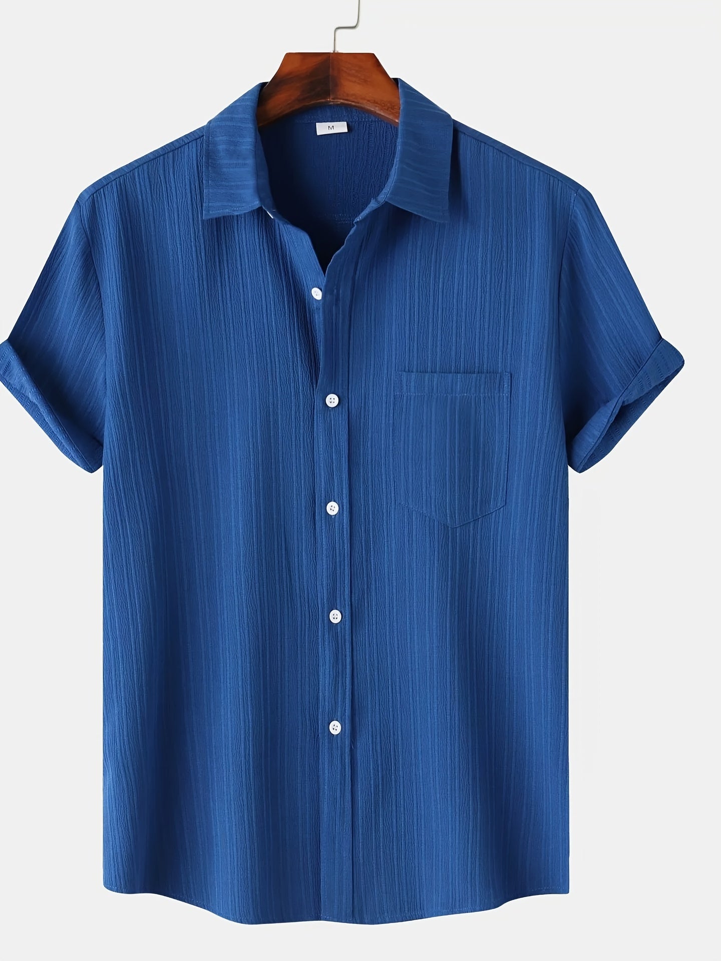 Camisa Masculina Manga Curta De Linho Ideal Para o Verão