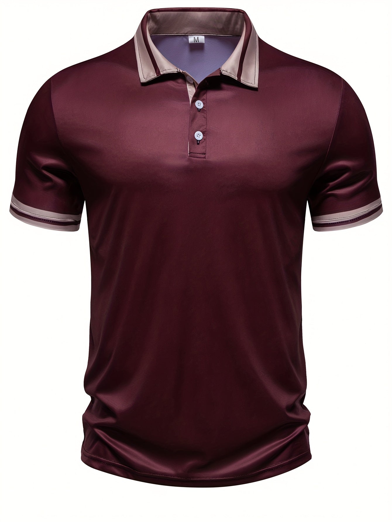 Camisa Masculina Polo Com Listras Nos Braços E gola