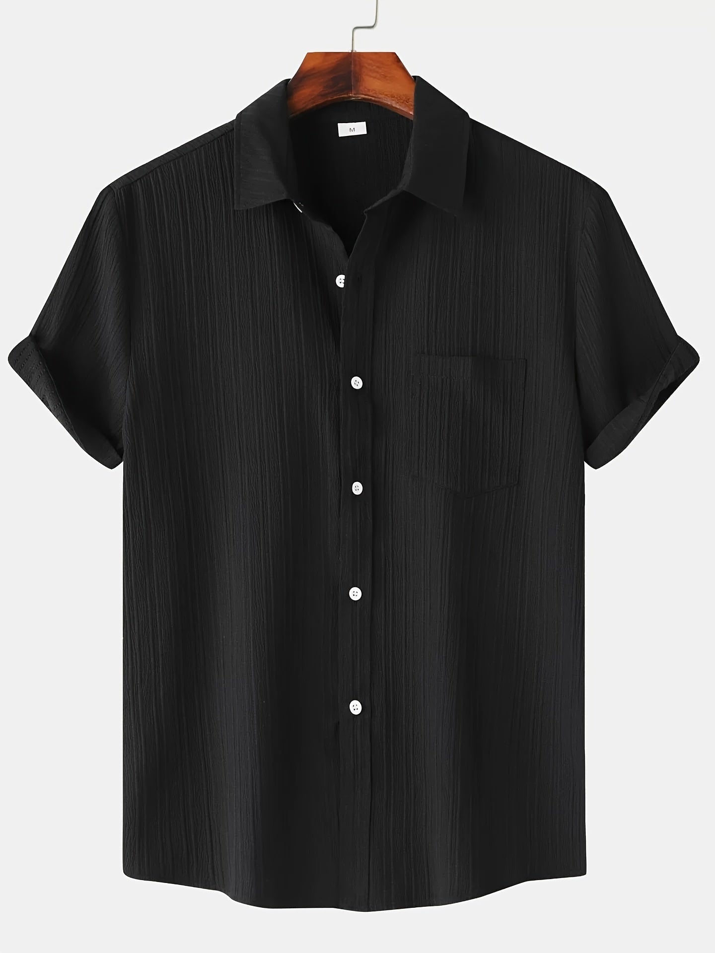 Camisa Masculina Manga Curta De Linho Ideal Para o Verão